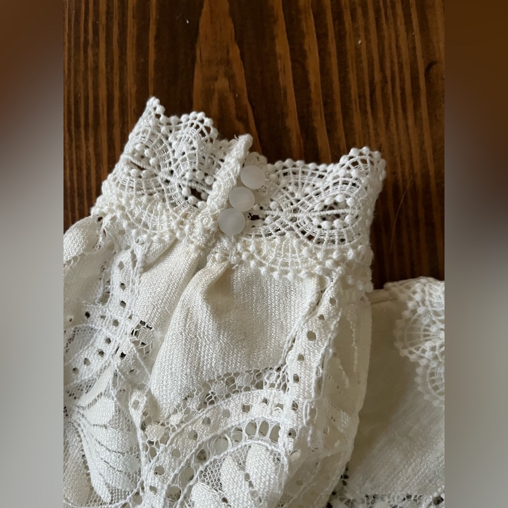 Sezane Bianca Blouse Ecru - Size 2 - Picture 13 of 13